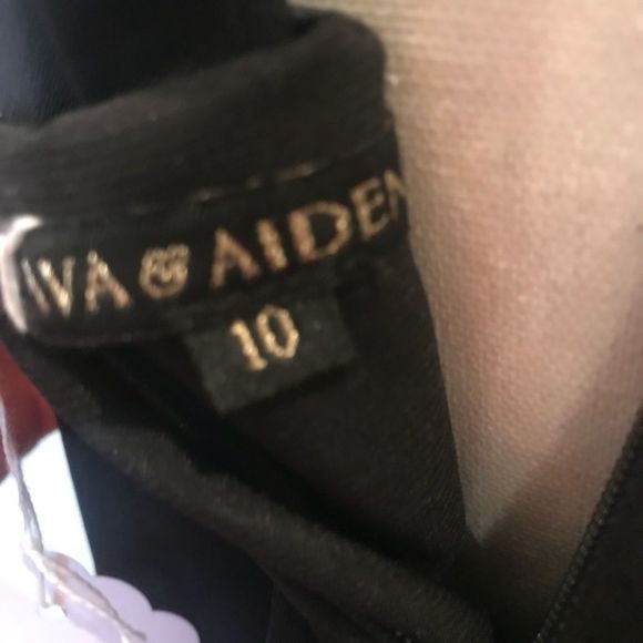 Ava & Aiden Black Hi Lo Dress Size 10 NWT - Picture 6 of 6